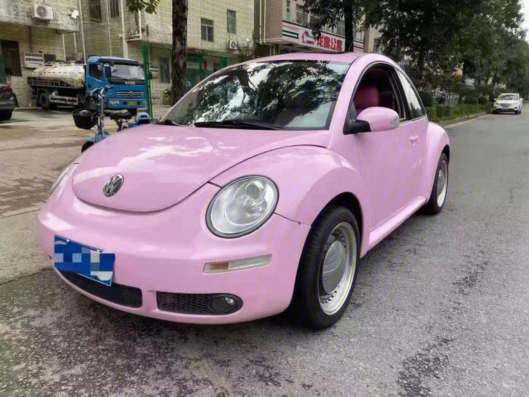 粉色甲壳虫汽车报价图片