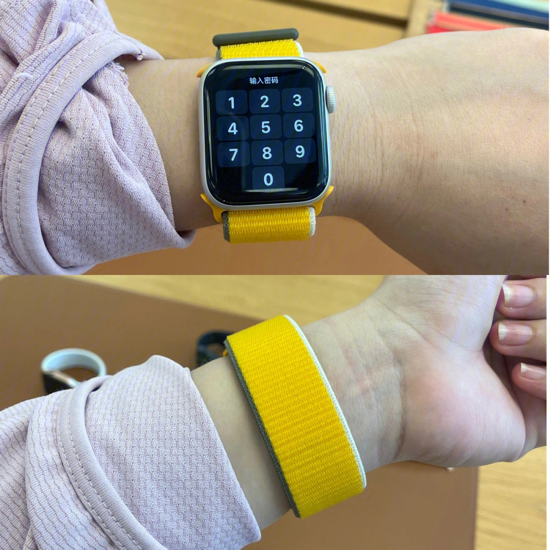 苹果手表表带安装正反图片
