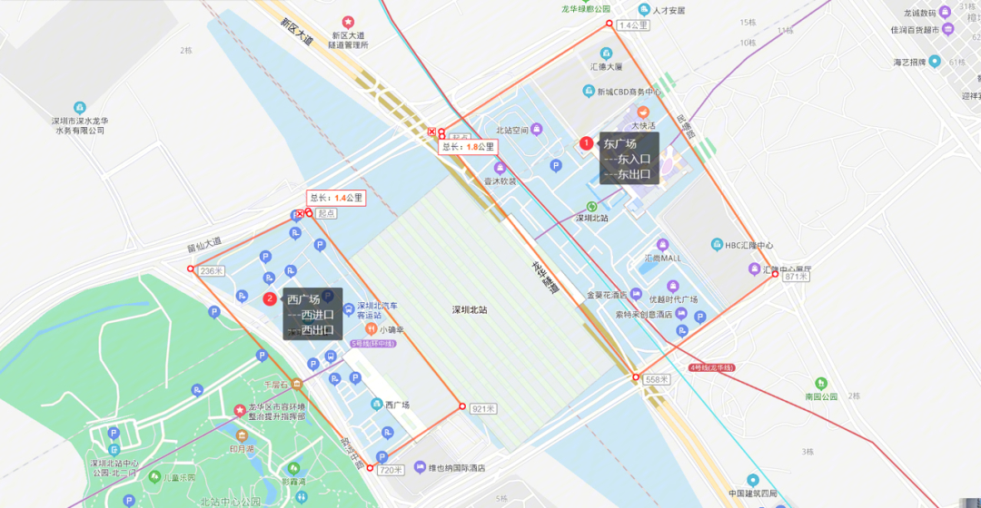 深圳北出口示意图图片