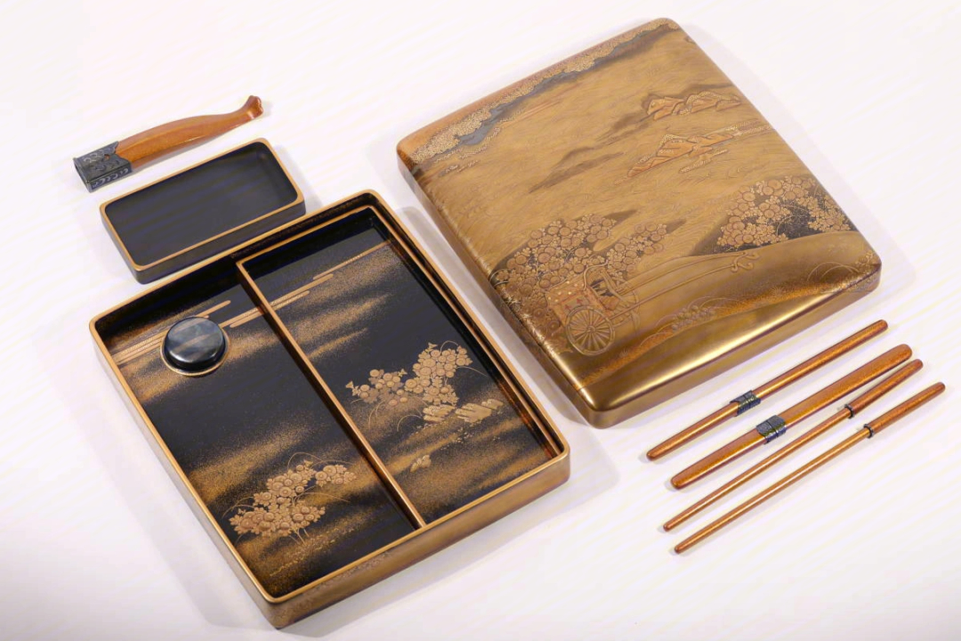 漆器金莳绘砚盒
