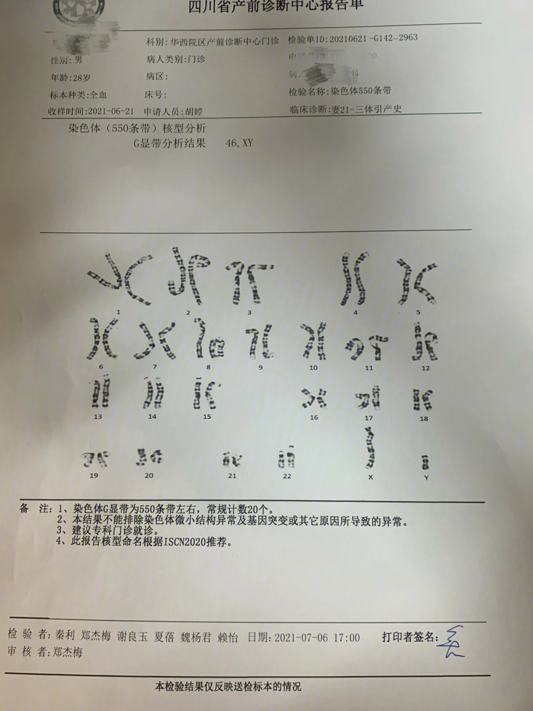 性染色体嵌合体图片