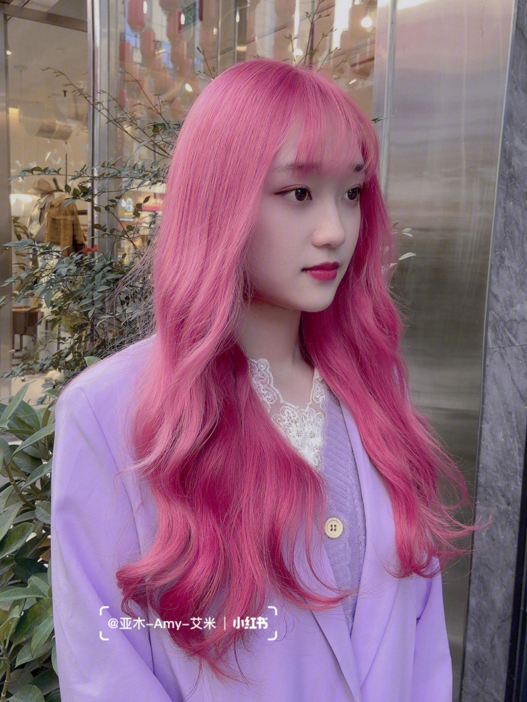 今日流行发色粉色仙女烫