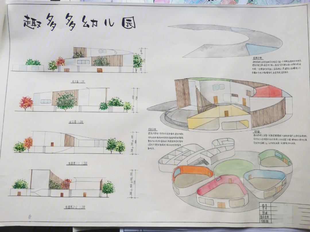 建筑学大二幼儿园设计图片