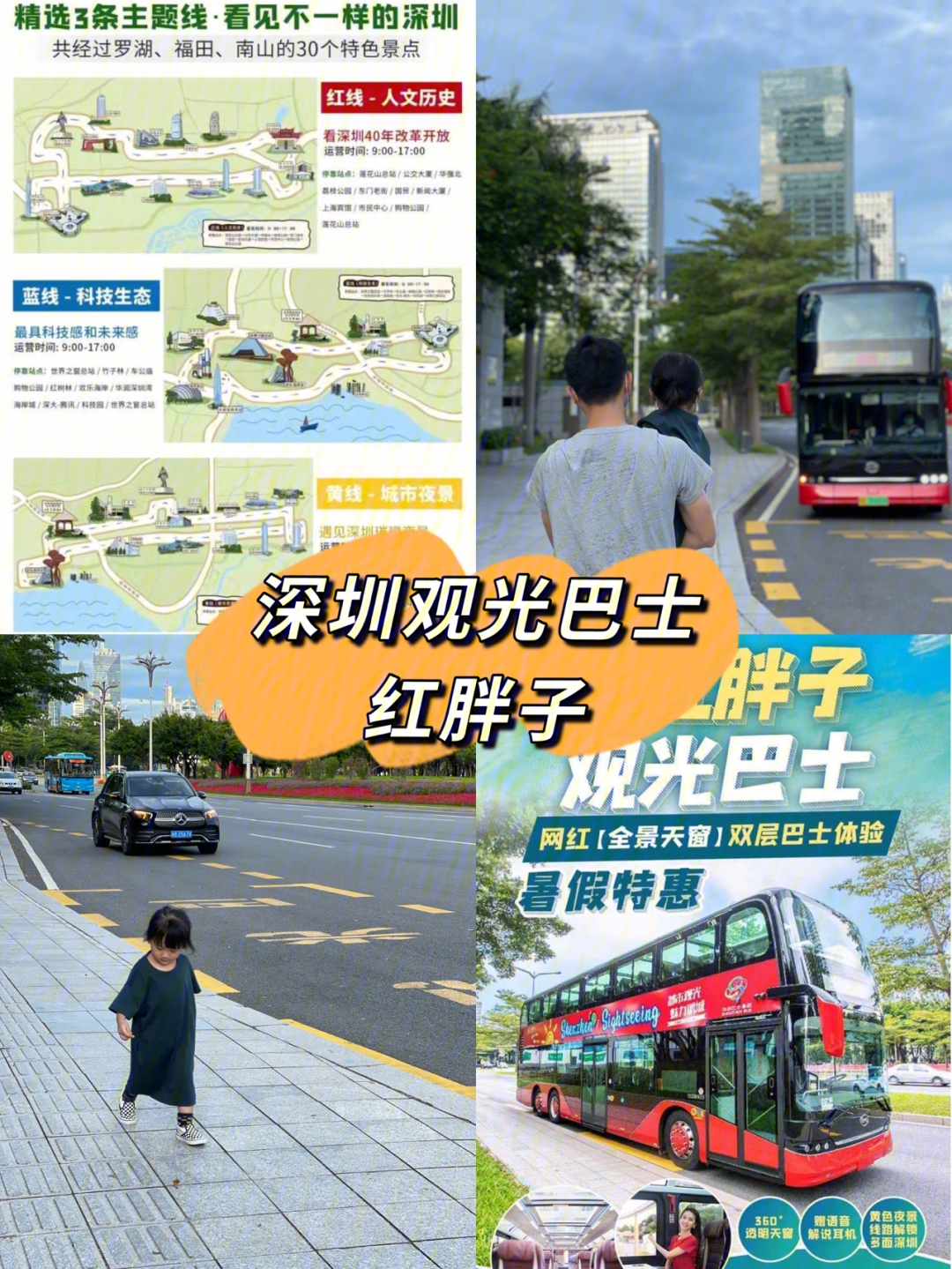 深圳观光巴士路线图图片