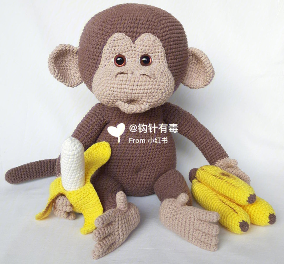 针织猴子织法和图解图片