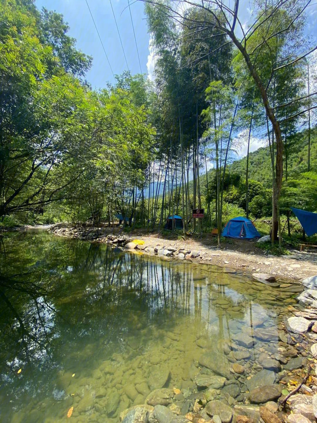 大洞水库露营点图片