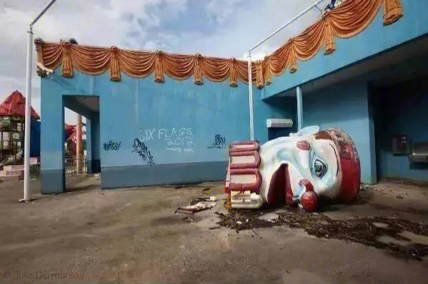 废弃的迪士尼旗舰店图片