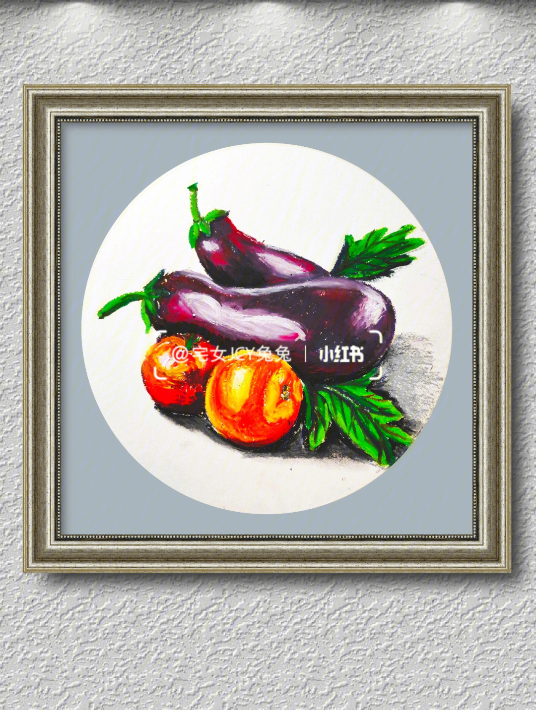 重彩油画棒蔬菜静物写生学生作品展示73