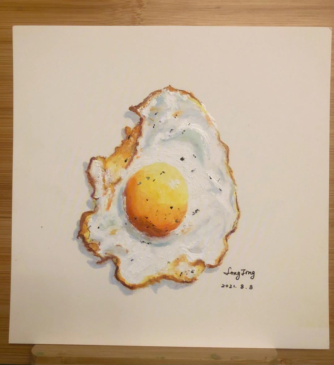 煎鸡蛋的画法图片