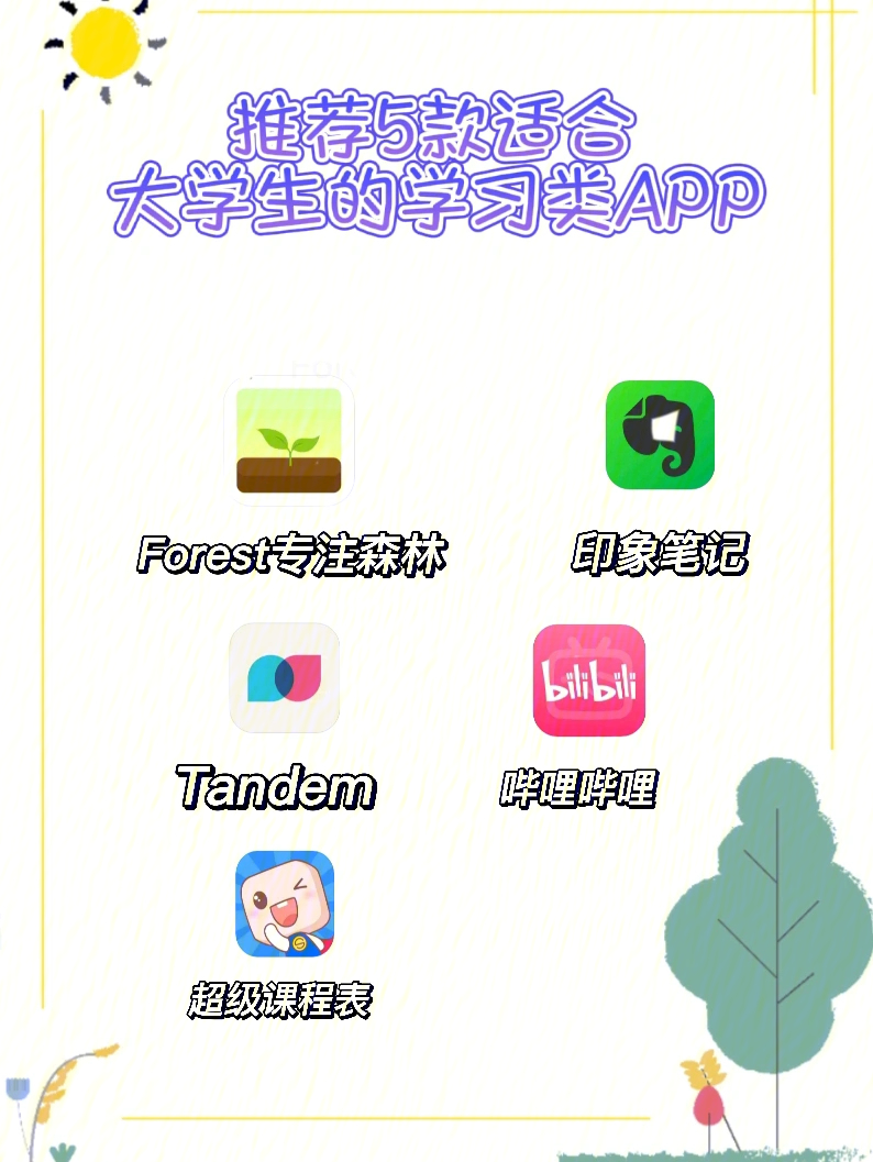 推荐5款适合大学生的学习类app