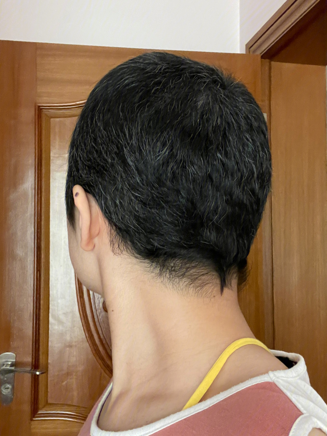 前两天刷到一个光头小妹蓄发过程图发现我三个月的头发长度等于正常人