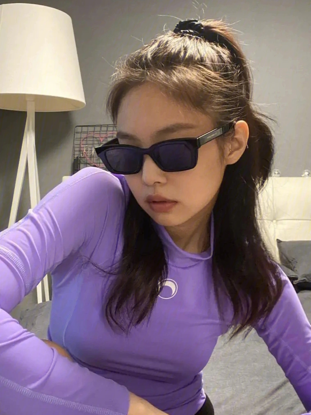 jennie表情包墨镜图片