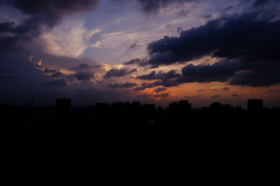 夜晚天台风景图片图片