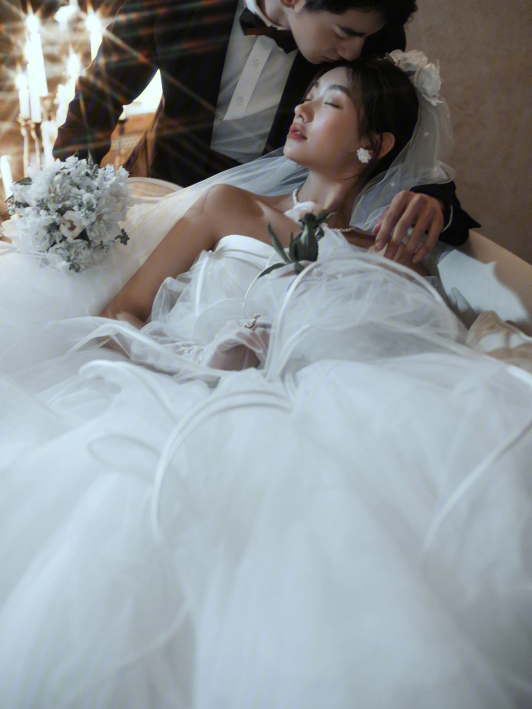 刘亦菲婚纱结婚照图片
