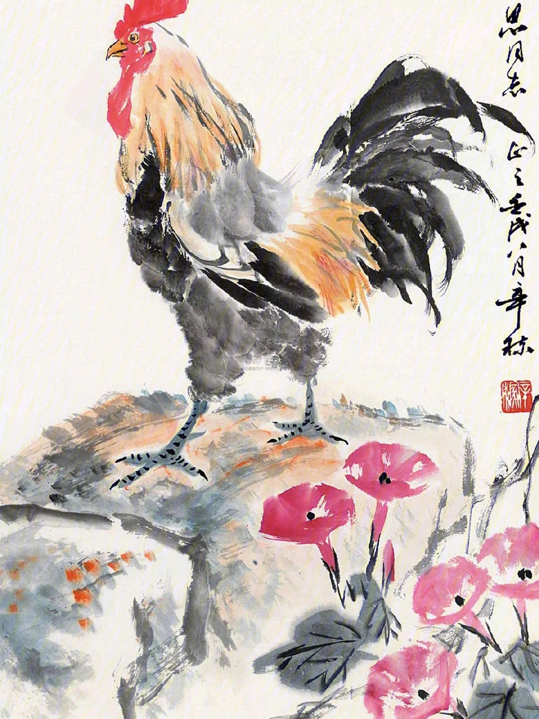 张辛稼是近现代写意花鸟画之大师,他的花鸟作品师法经