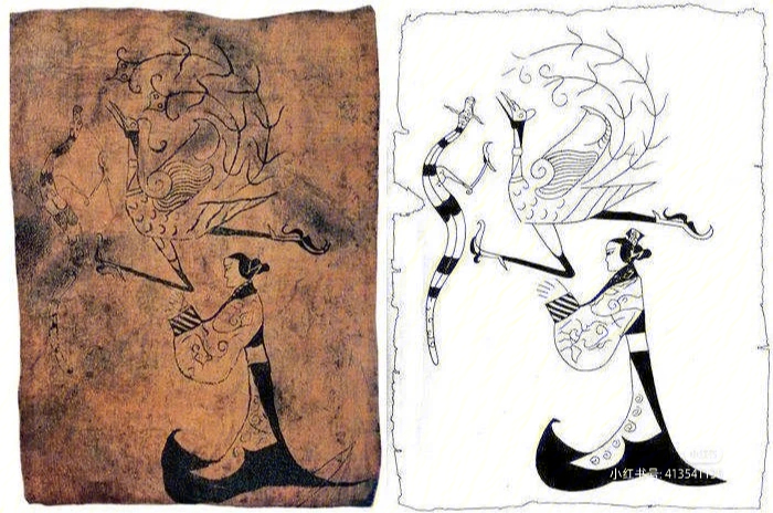 战国帛画的艺术特点图片
