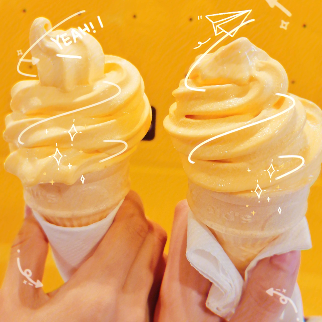 麦当劳小红花冰淇淋图片