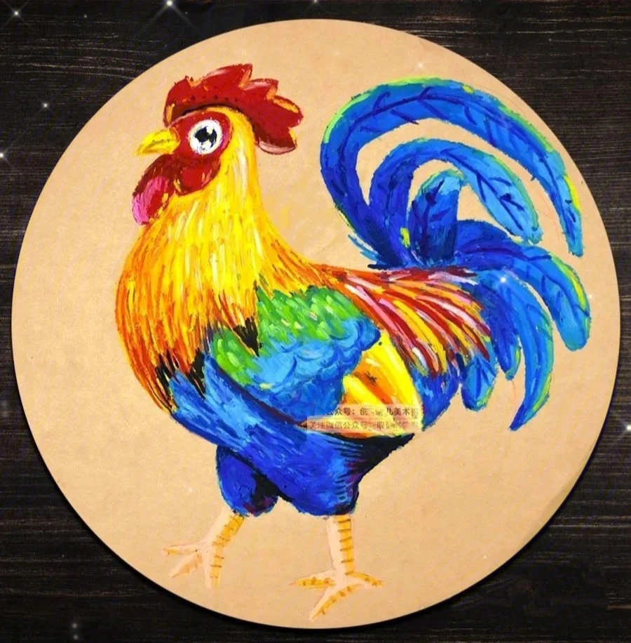 四年级下册美术画公鸡图片