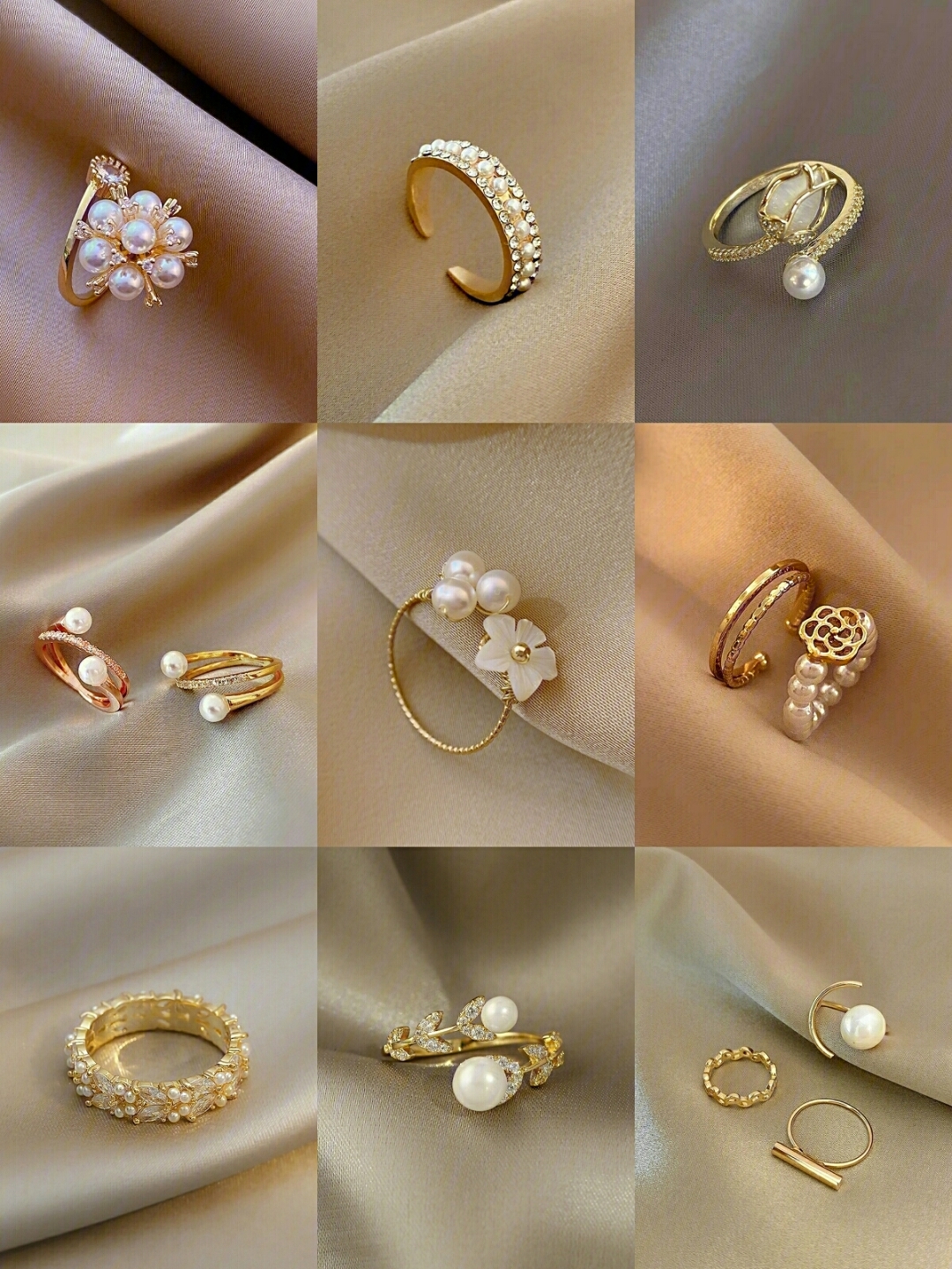 超绝的珍珠戒指简约大方的设计爱惨了