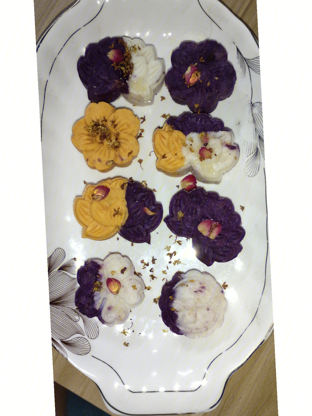 山药紫薯红薯糕