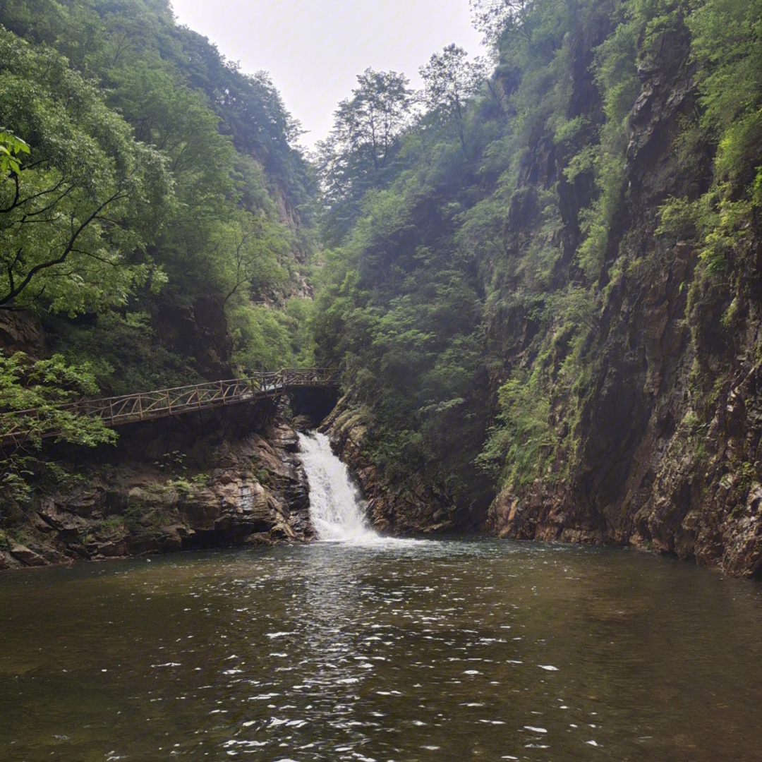 新县九龙潭风景区图片