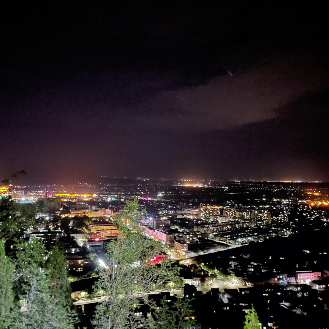 北京山顶看夜景开车图片