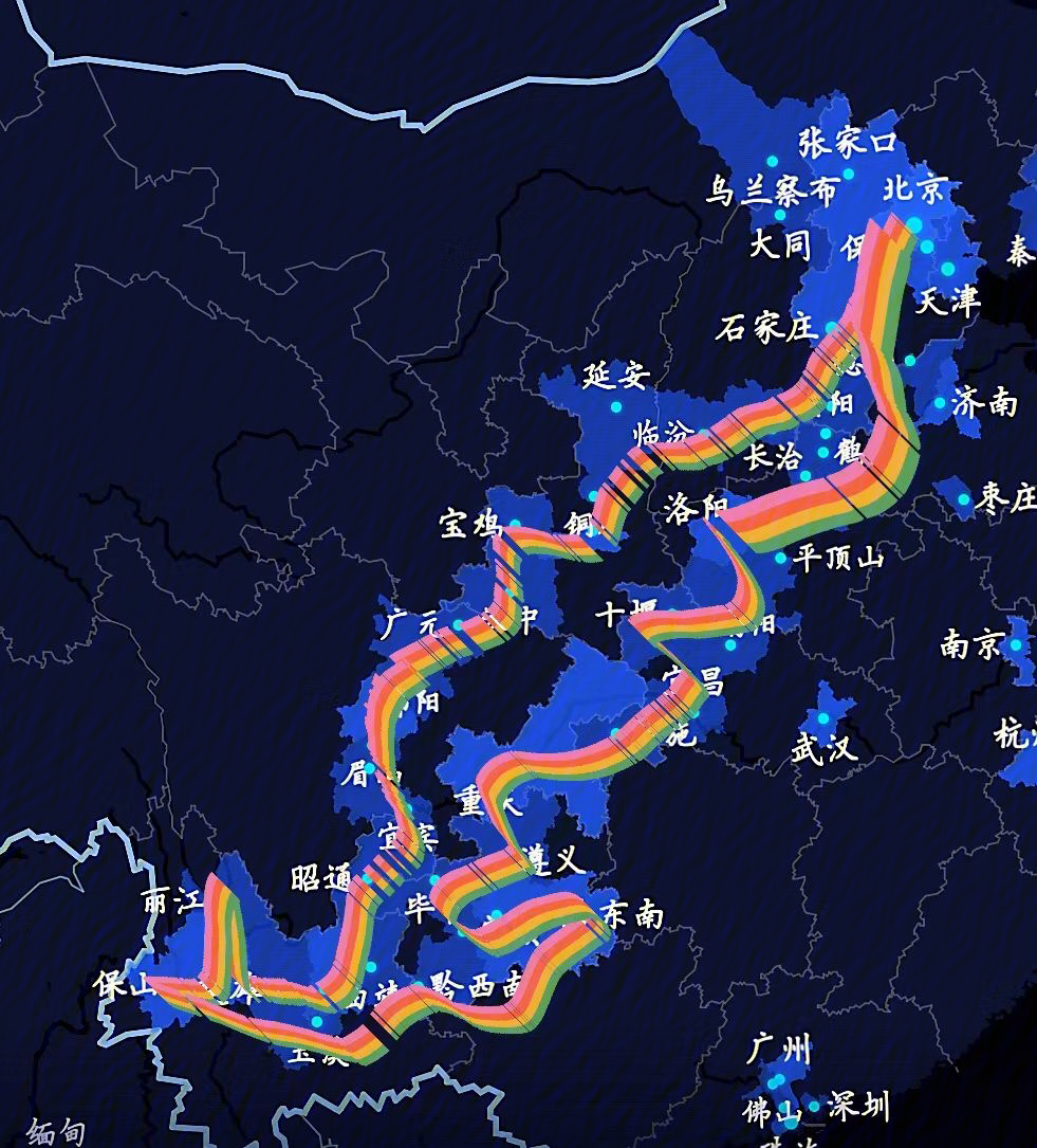 云贵川地形图高清图片