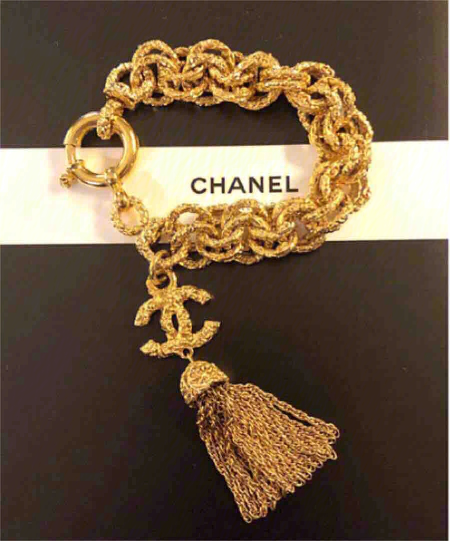 chanel手环金色图片