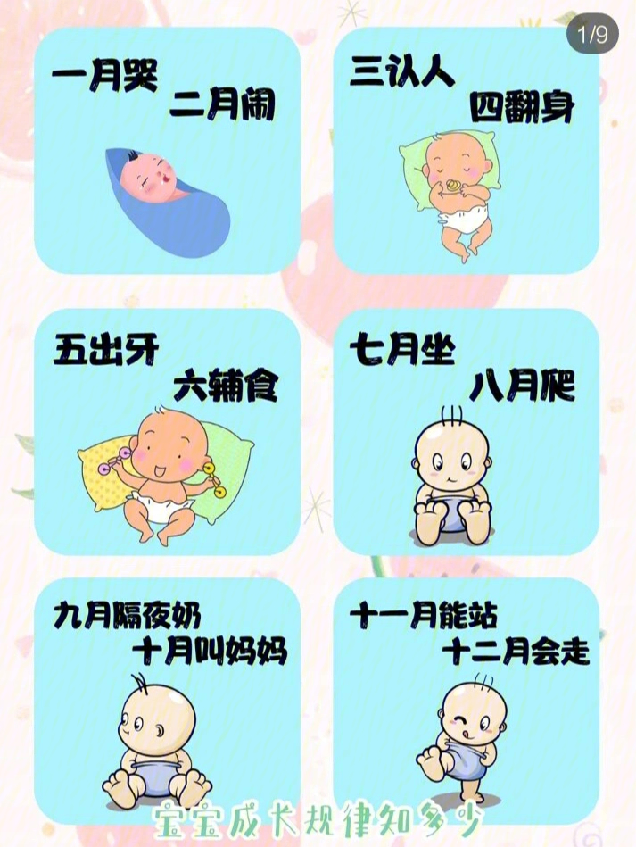 宝宝生长发育阶段表