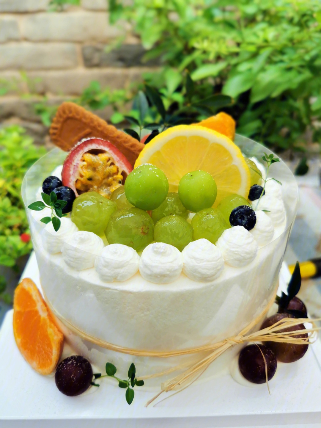 网红森系水果蛋糕图片图片