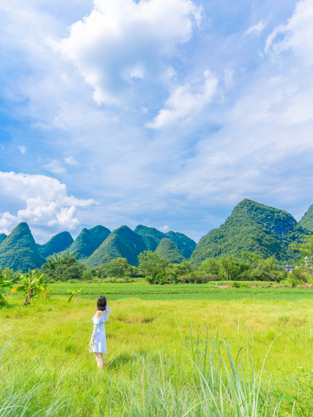 人在阳朔就喜欢人景合一自然旅拍