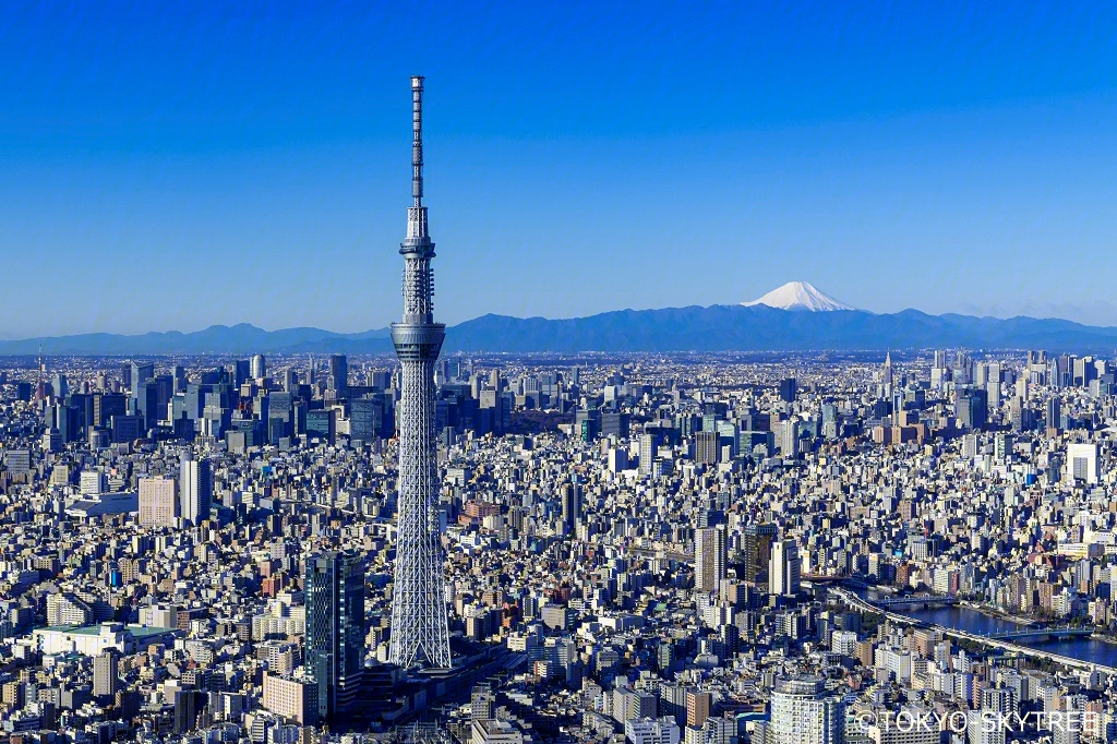 日本东京晴空塔简笔画图片