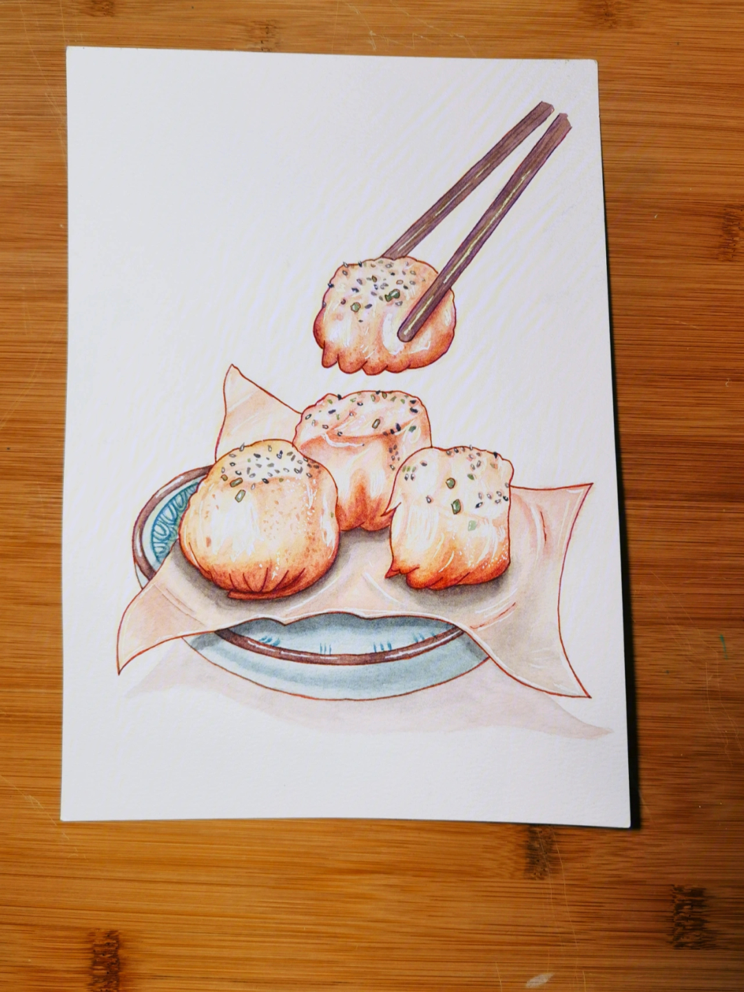 海蛎煎简笔画手绘图片