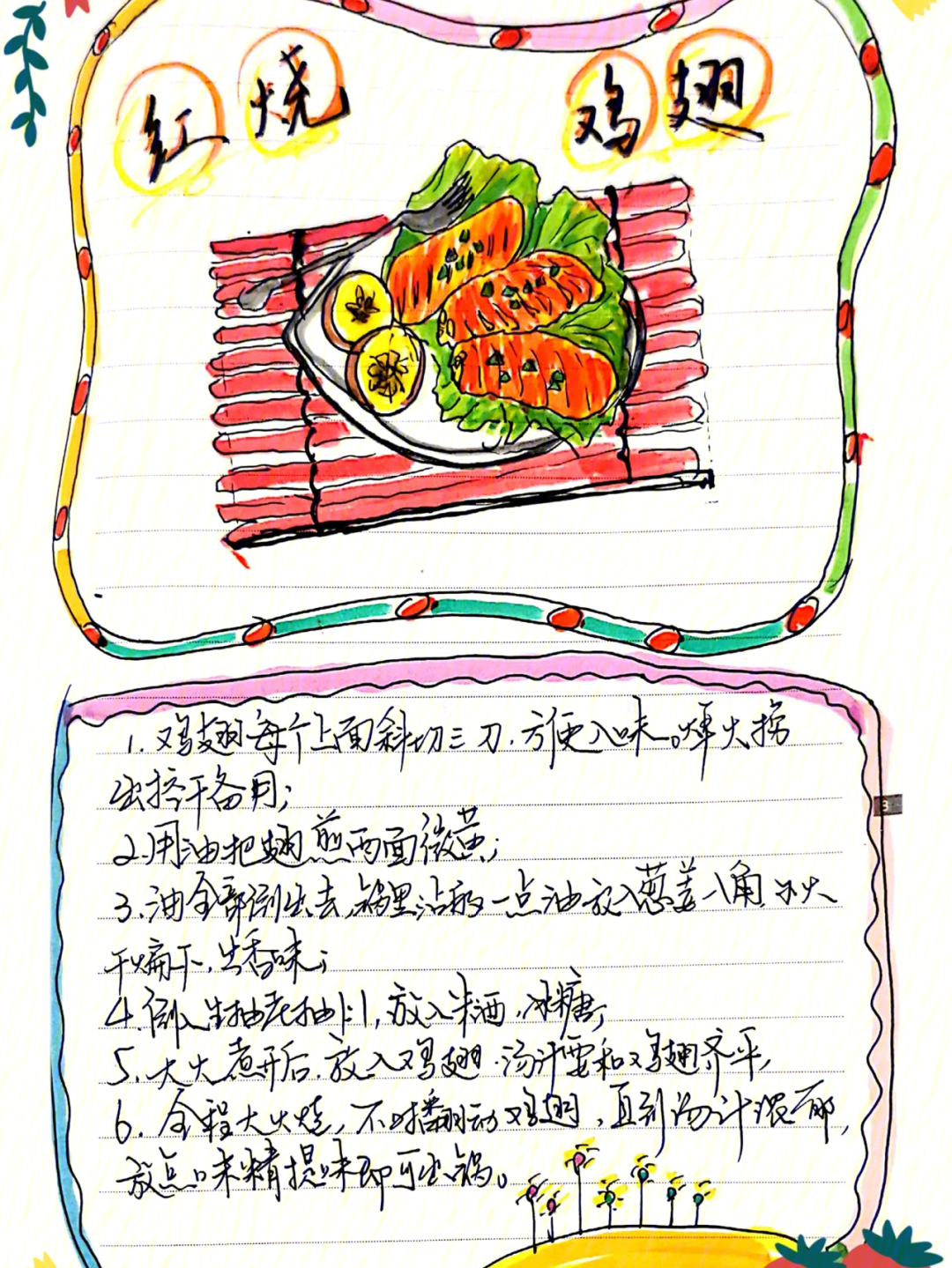 美味的食物绘画日记图片