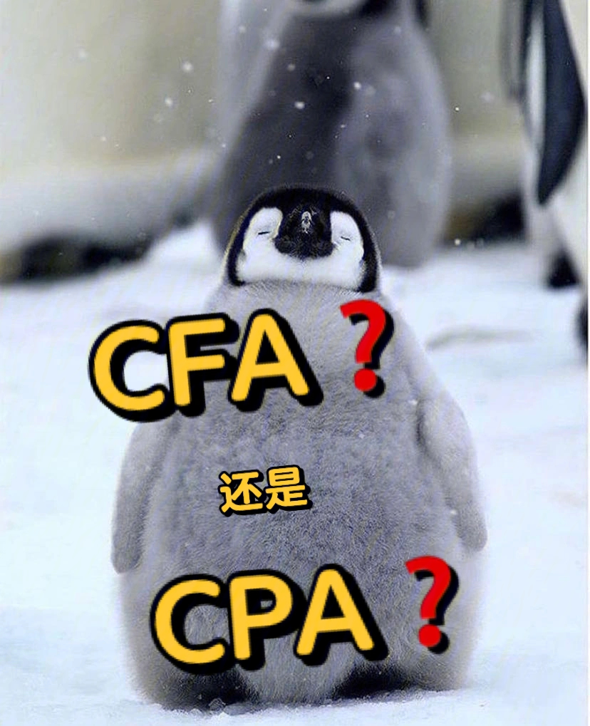 cfa cpa持证人,为什么我建议两个证都考