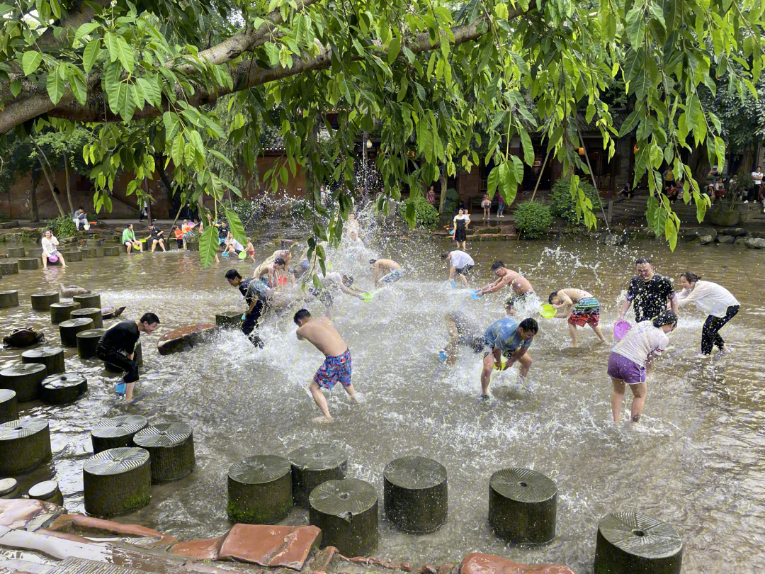 安仁古镇玩水的地方图片