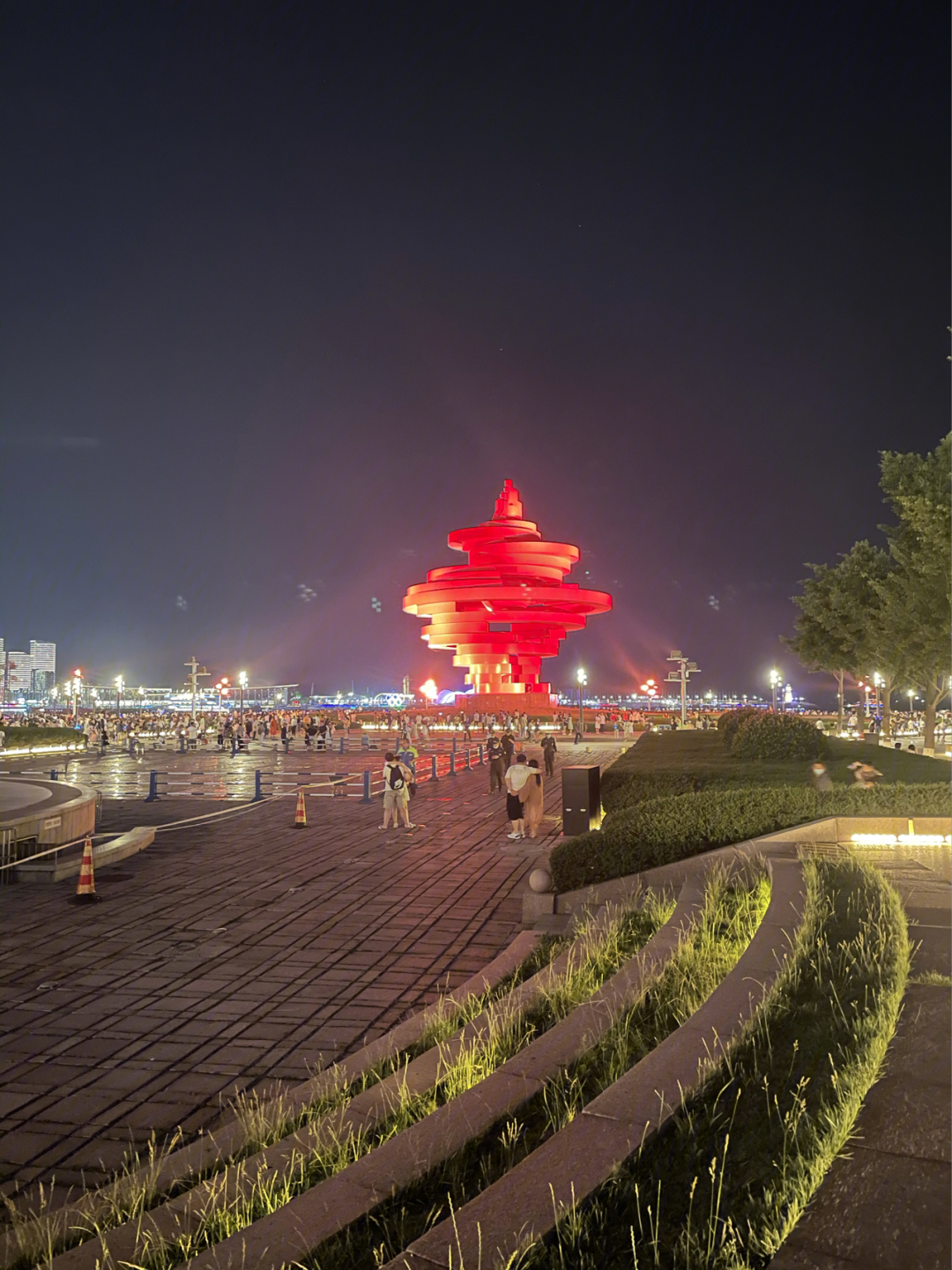 青岛五四广场夜景