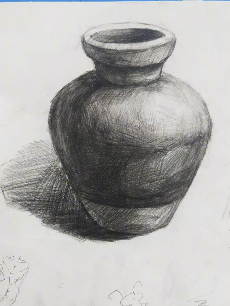 素描静物罐子73