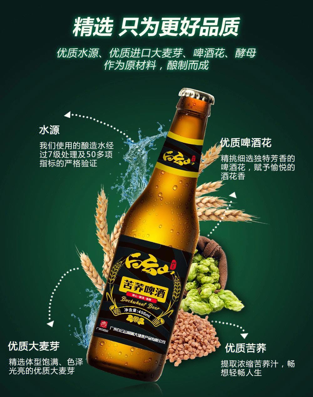 苦荞啤酒央视图片