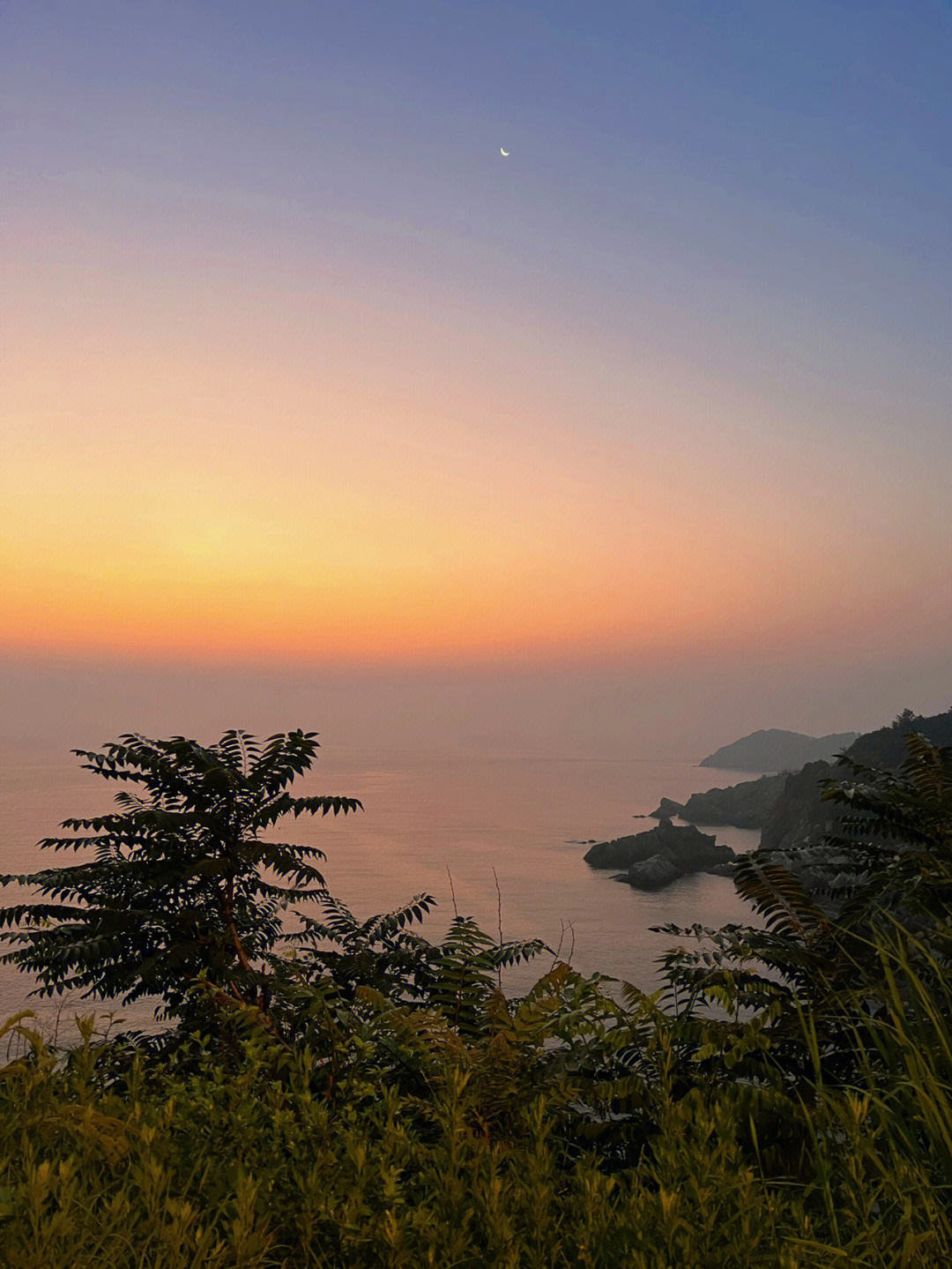 威海猫头山日出图片