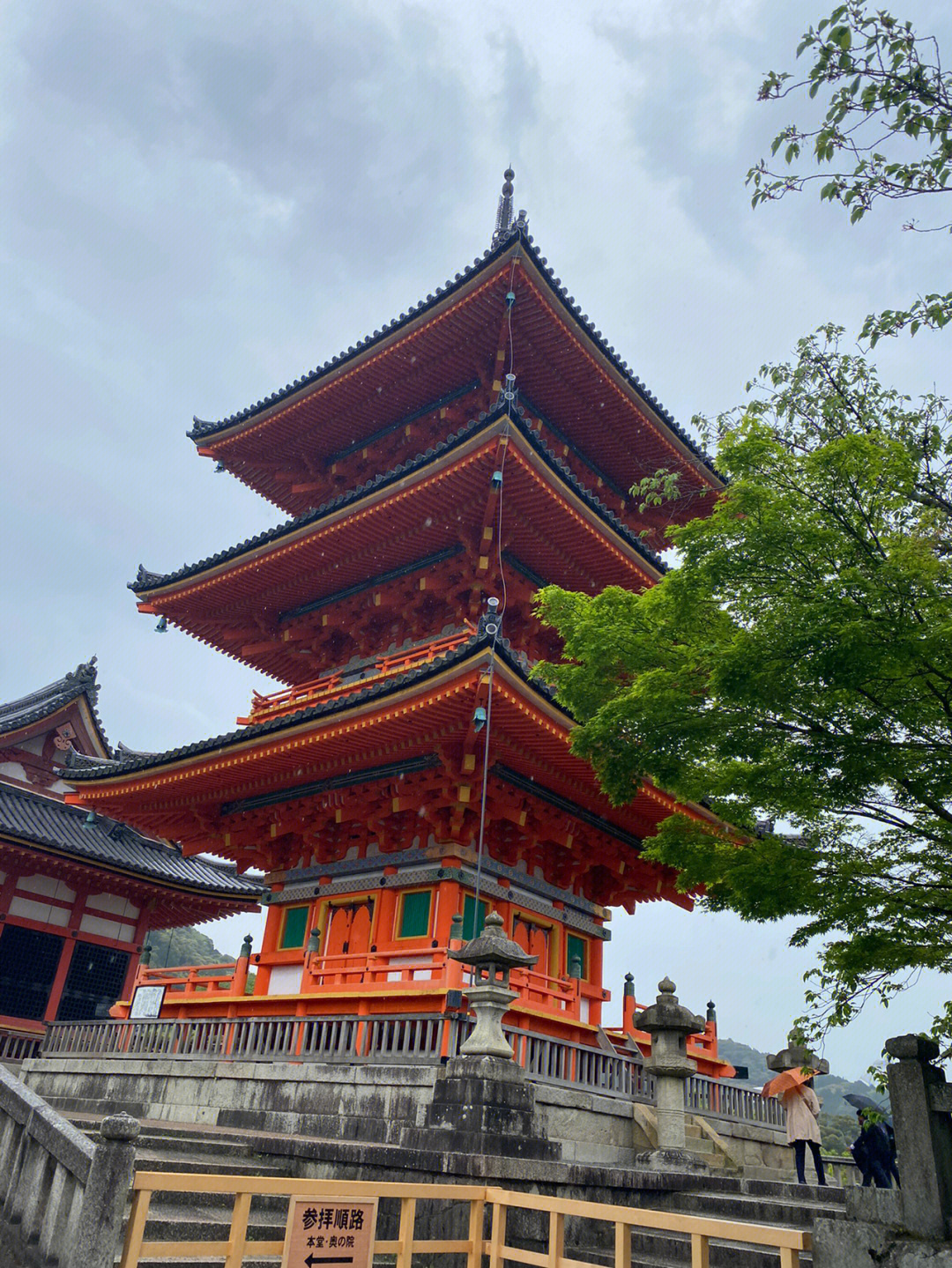 雨天的清水寺京都