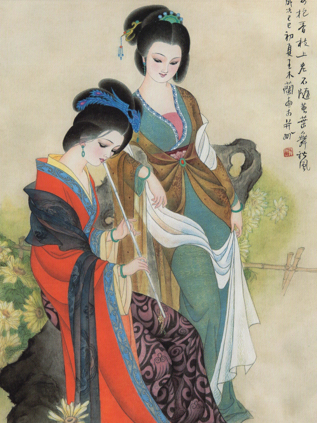 幽情美思,曼妙神形,王木兰仕女图赏_绘画_插画_美思怎么样_只想开家破