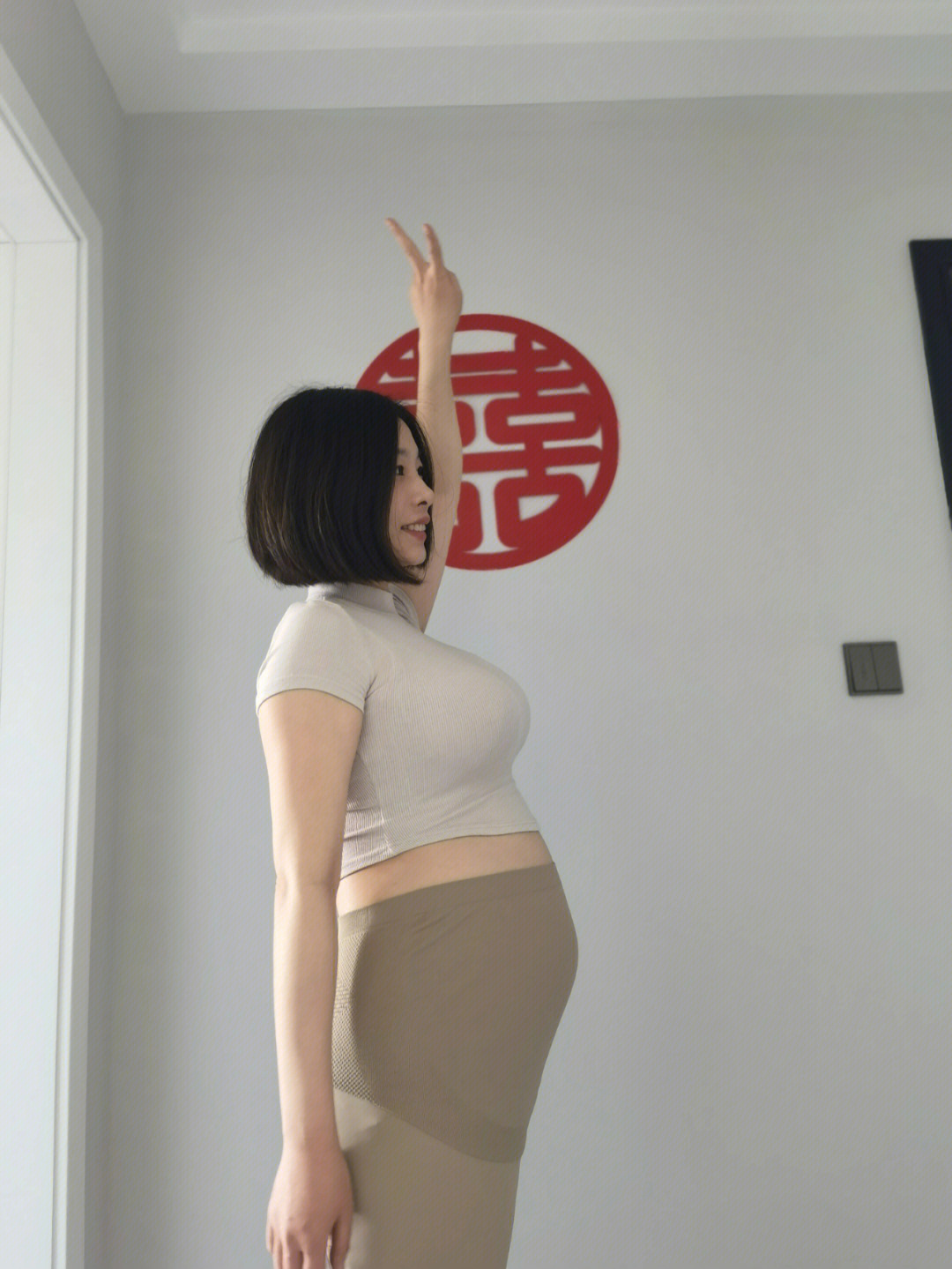 怀孕20周的肚子图片