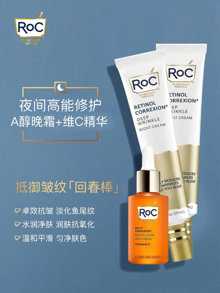 roc洛克源自法国的视黄醇鼻祖品牌