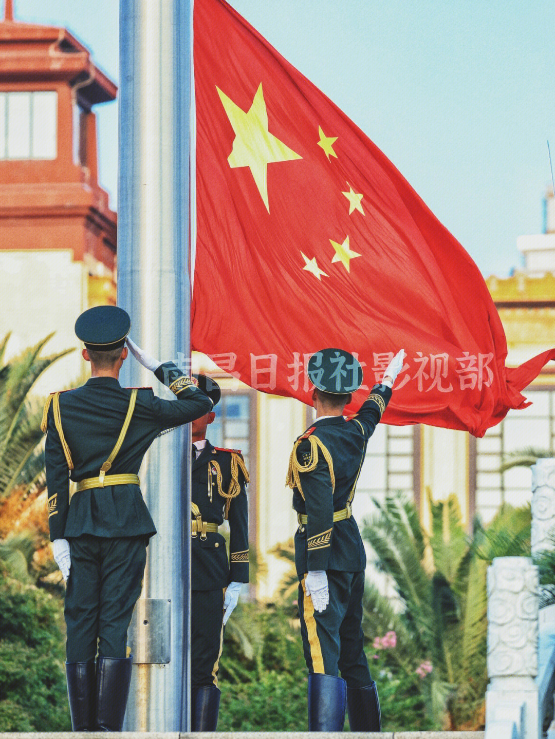 唐朝国旗 飘扬图片