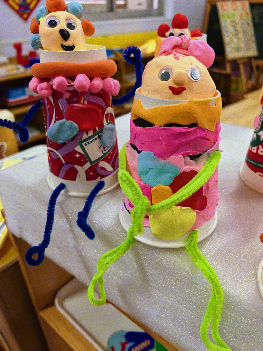 叉子玩偶制作 幼儿园图片