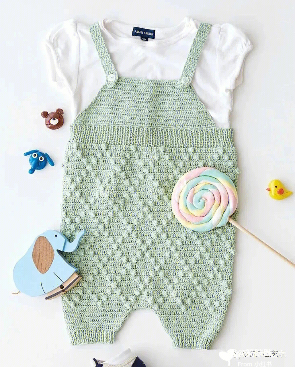宝宝连衣裤的编织法图片
