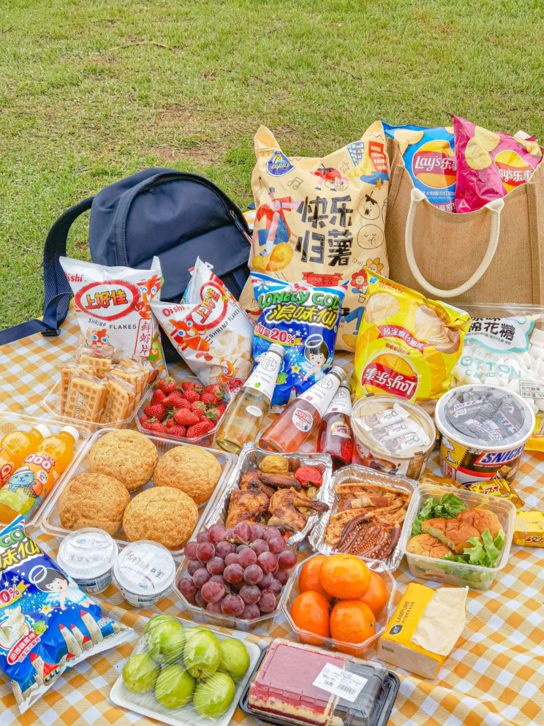 郊游准备的食物图片图片