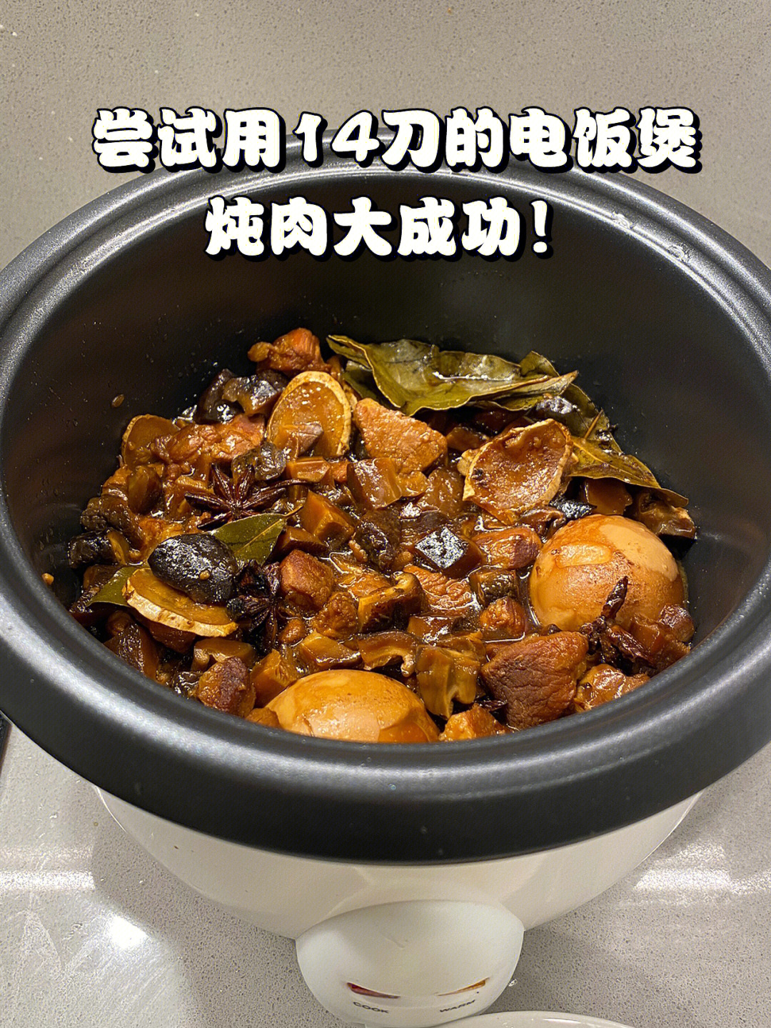 尝试用14刀的电饭锅炖肉,真香!