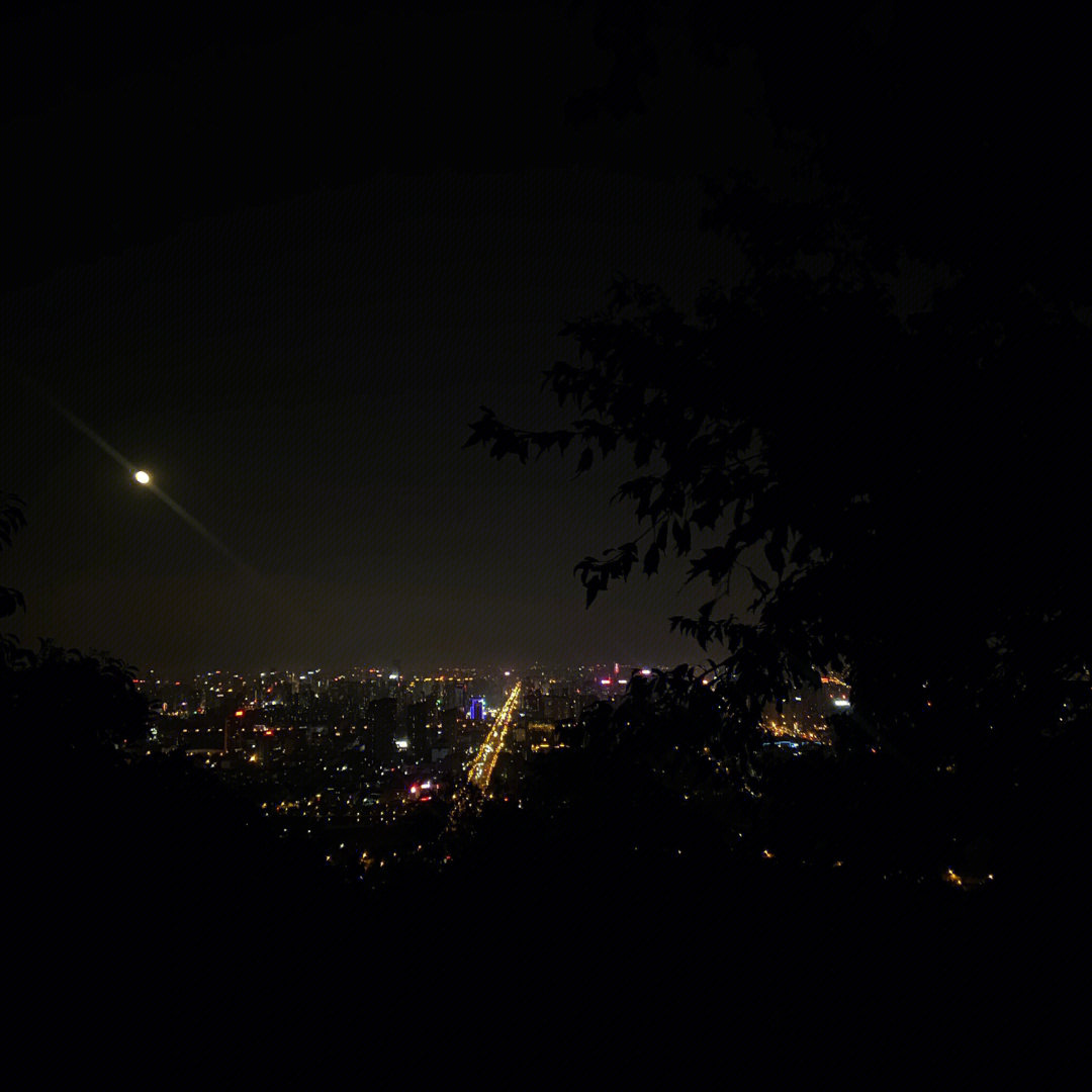 重庆照母山夜景图片
